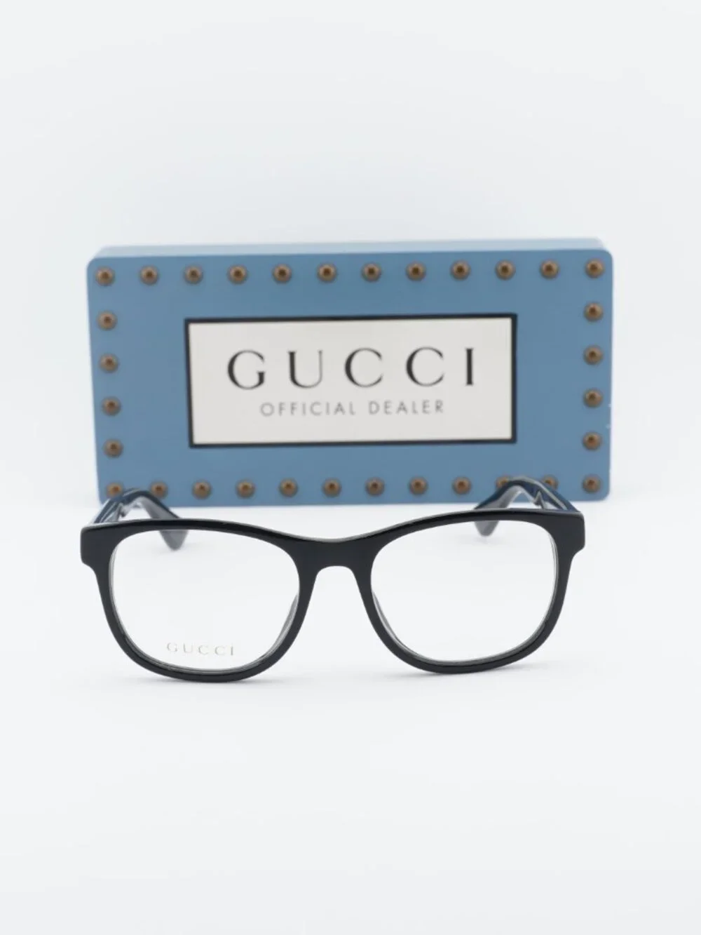 Gucci GG0004O 001 Square Eyeglasses - Black 53mm